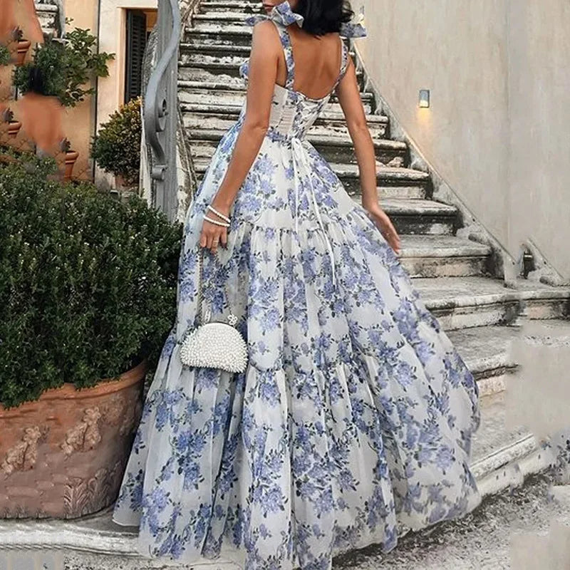 BELLACORDA LACE GOWN – BLUE WHIMSY