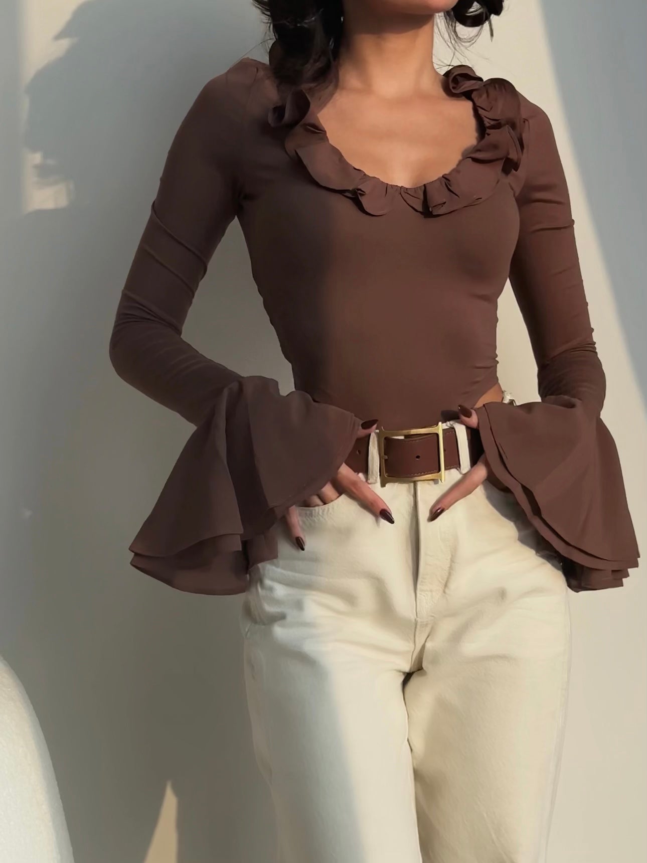 Soraya Ruffle Top – Feminine Flow