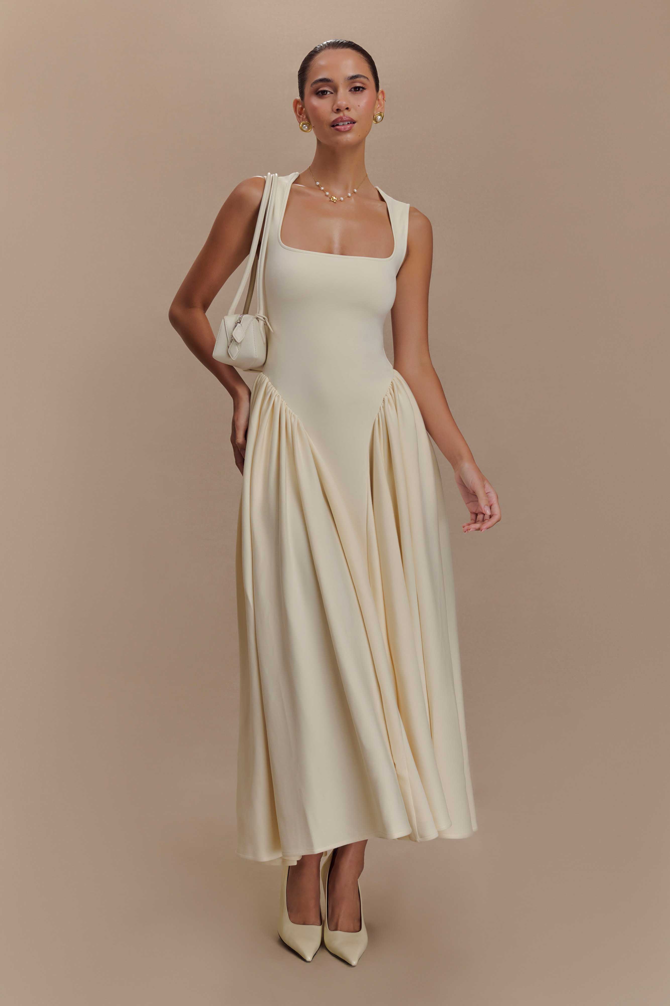 SABRINA MIDI DRESS – TIMELESS POISE