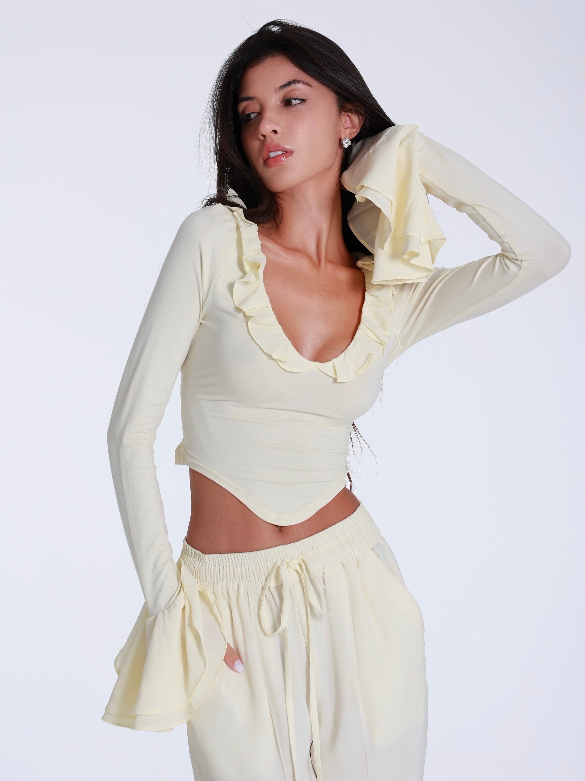 Soraya Ruffle Top – Feminine Flow