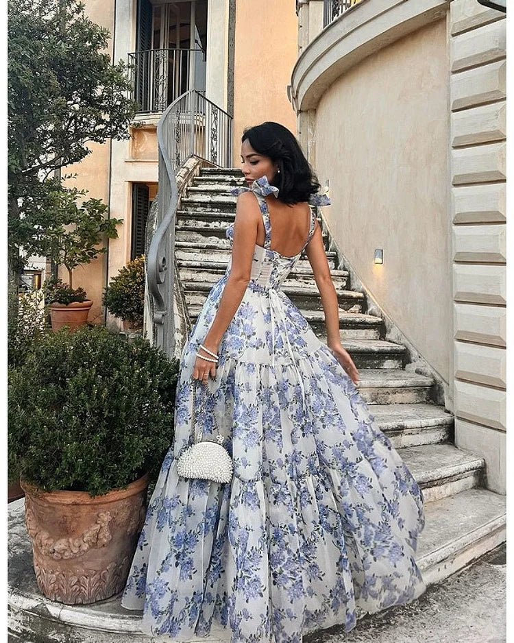 BELLACORDA LACE GOWN – BLUE WHIMSY