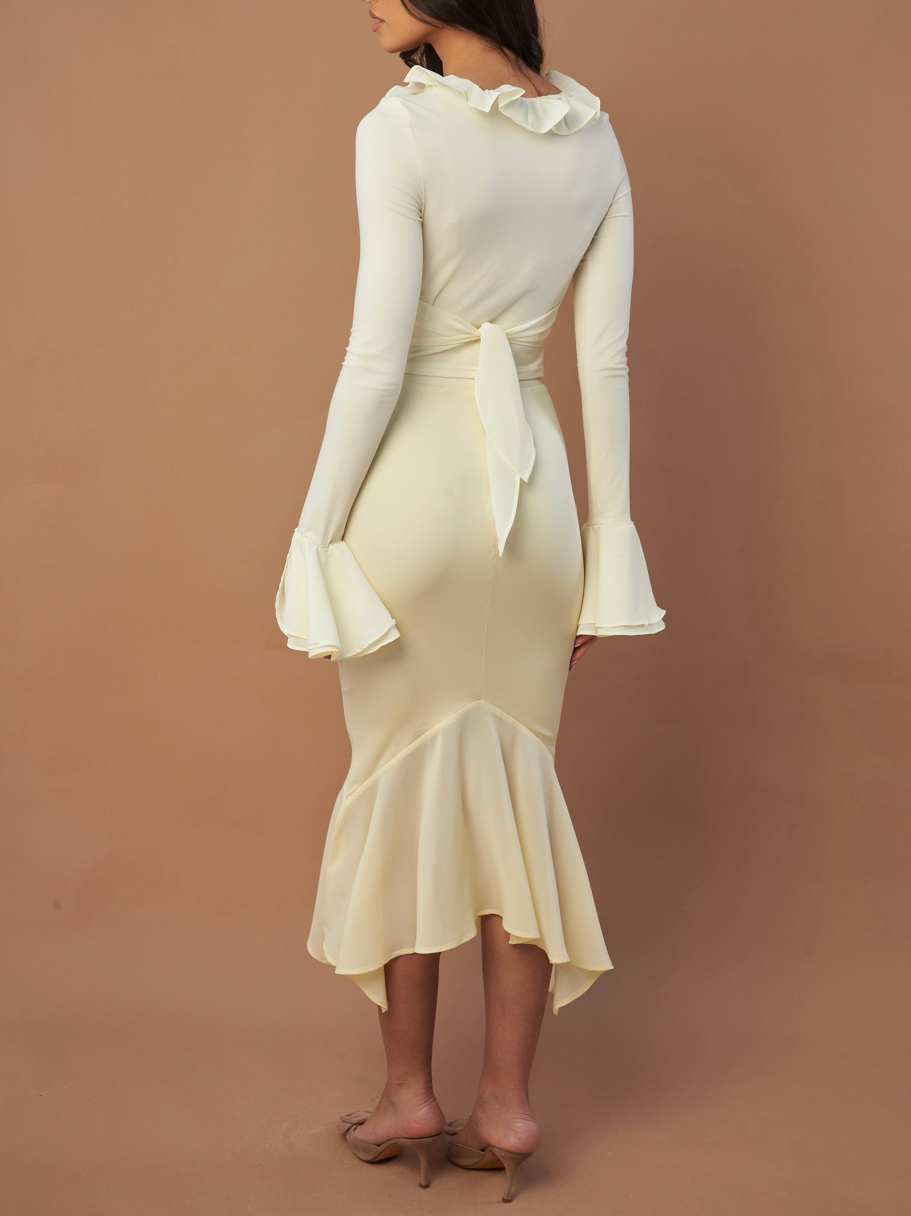 Elira Midi Skirt – Sheer Softness