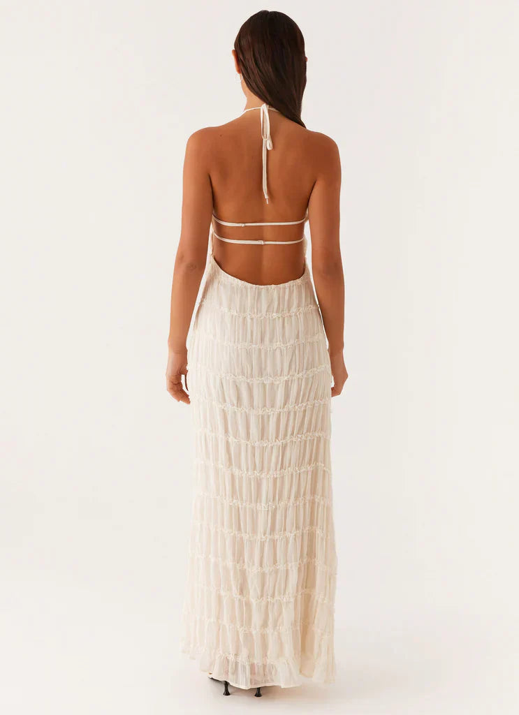 SOLENYA HALTER DRESS – RADIANT SIMPLICITY