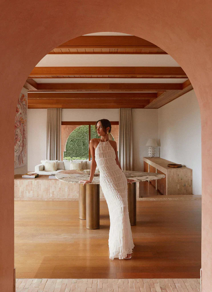 SOLENYA HALTER DRESS – RADIANT SIMPLICITY