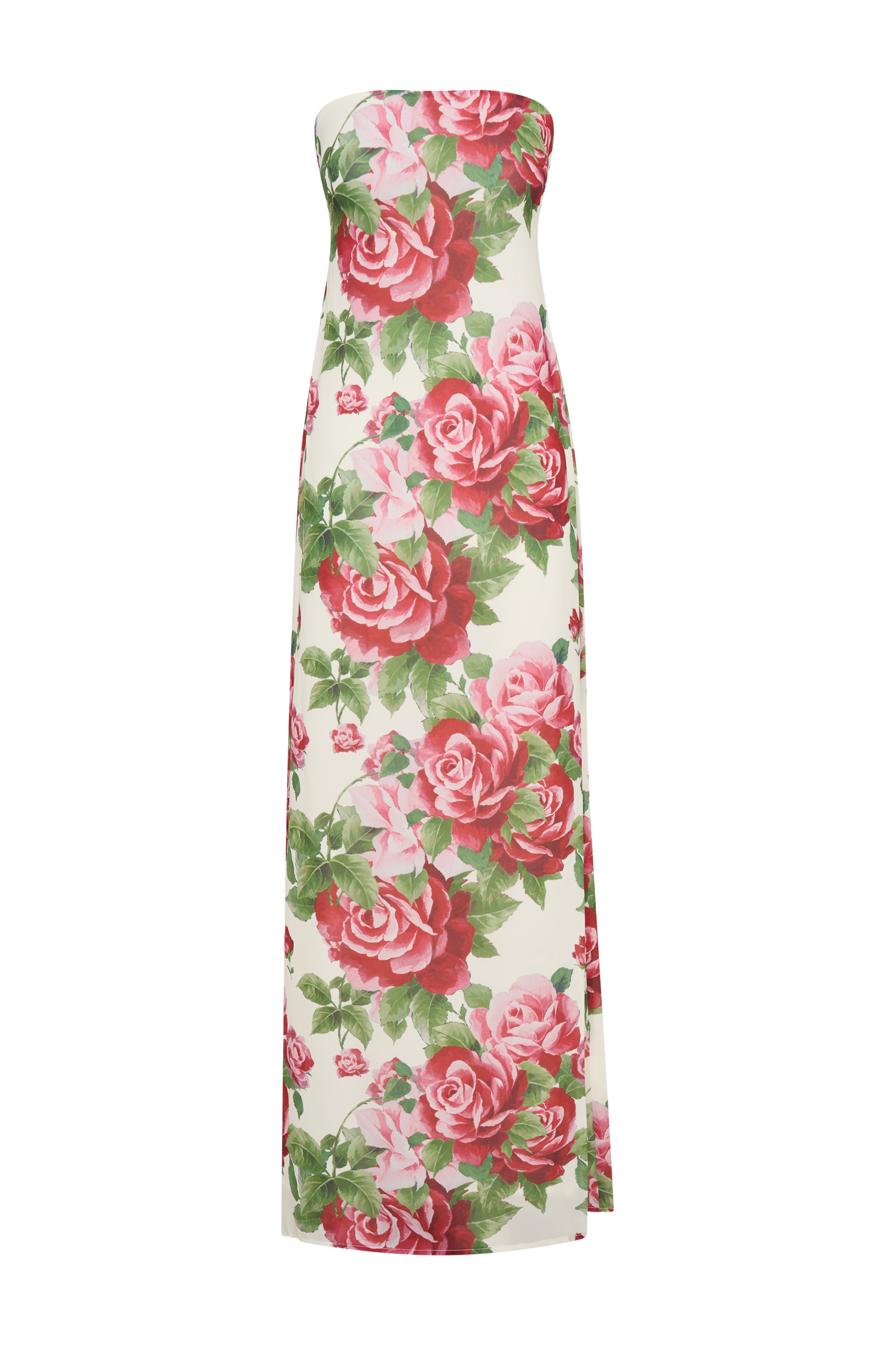Sierra Strapless Maxi – Rose Drift