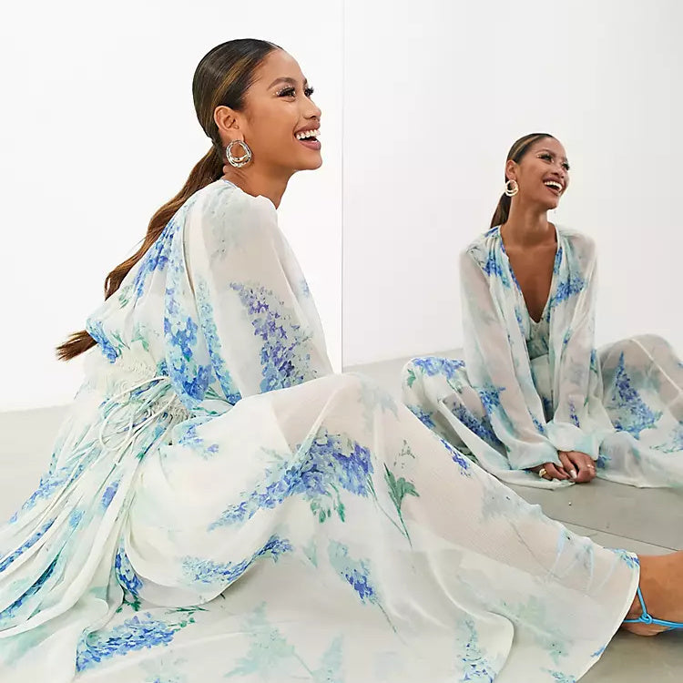 AZALEA BLOOM DRESS – SOFT SKY