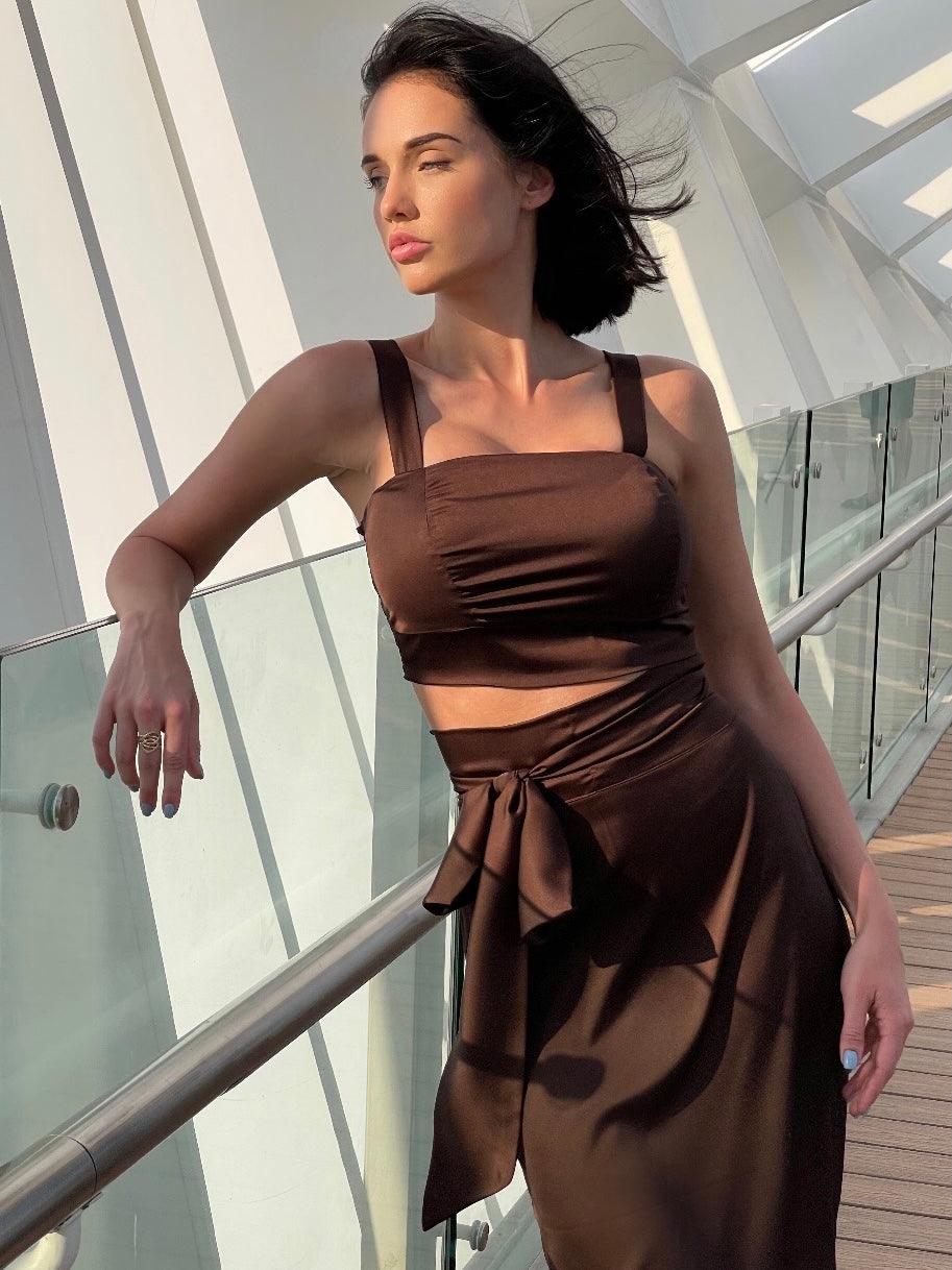 Mira Wrap Skirt – Sleek Simplicity