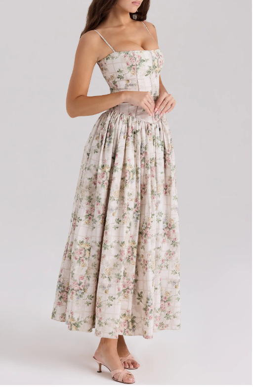 YSABELLA FLORAL MAXI – GARDEN WHIMSY