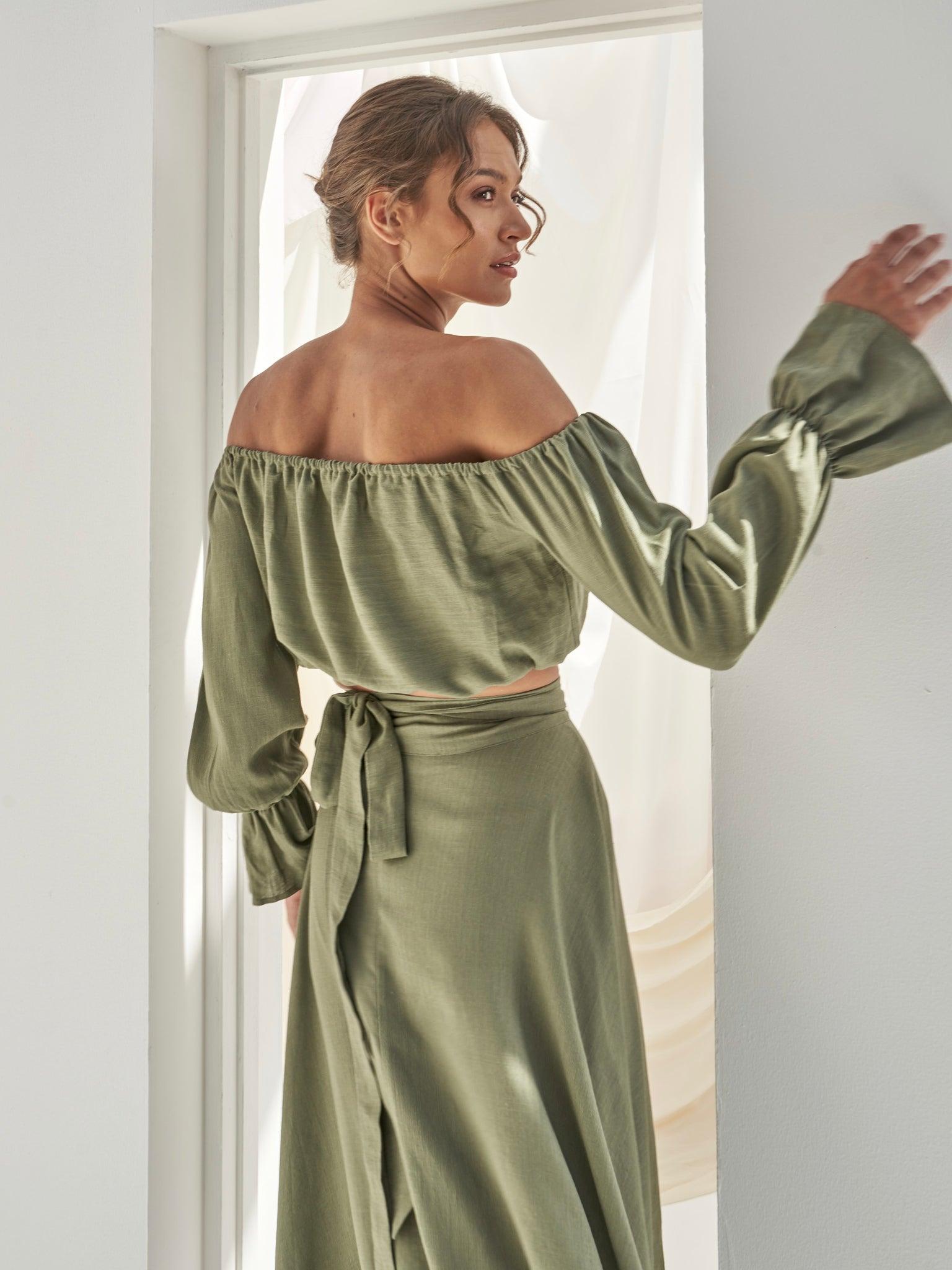 Lina Linen Set – Soft Summer Glow