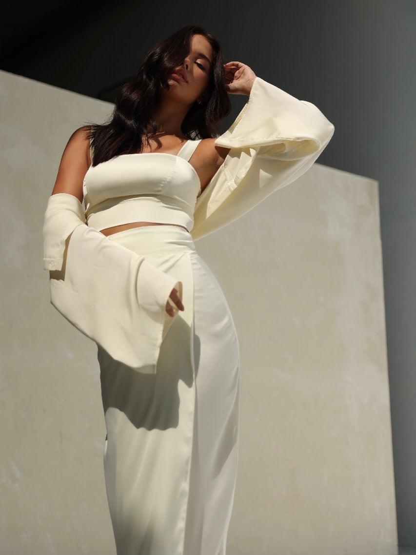 Mira Wrap Skirt – Sleek Simplicity