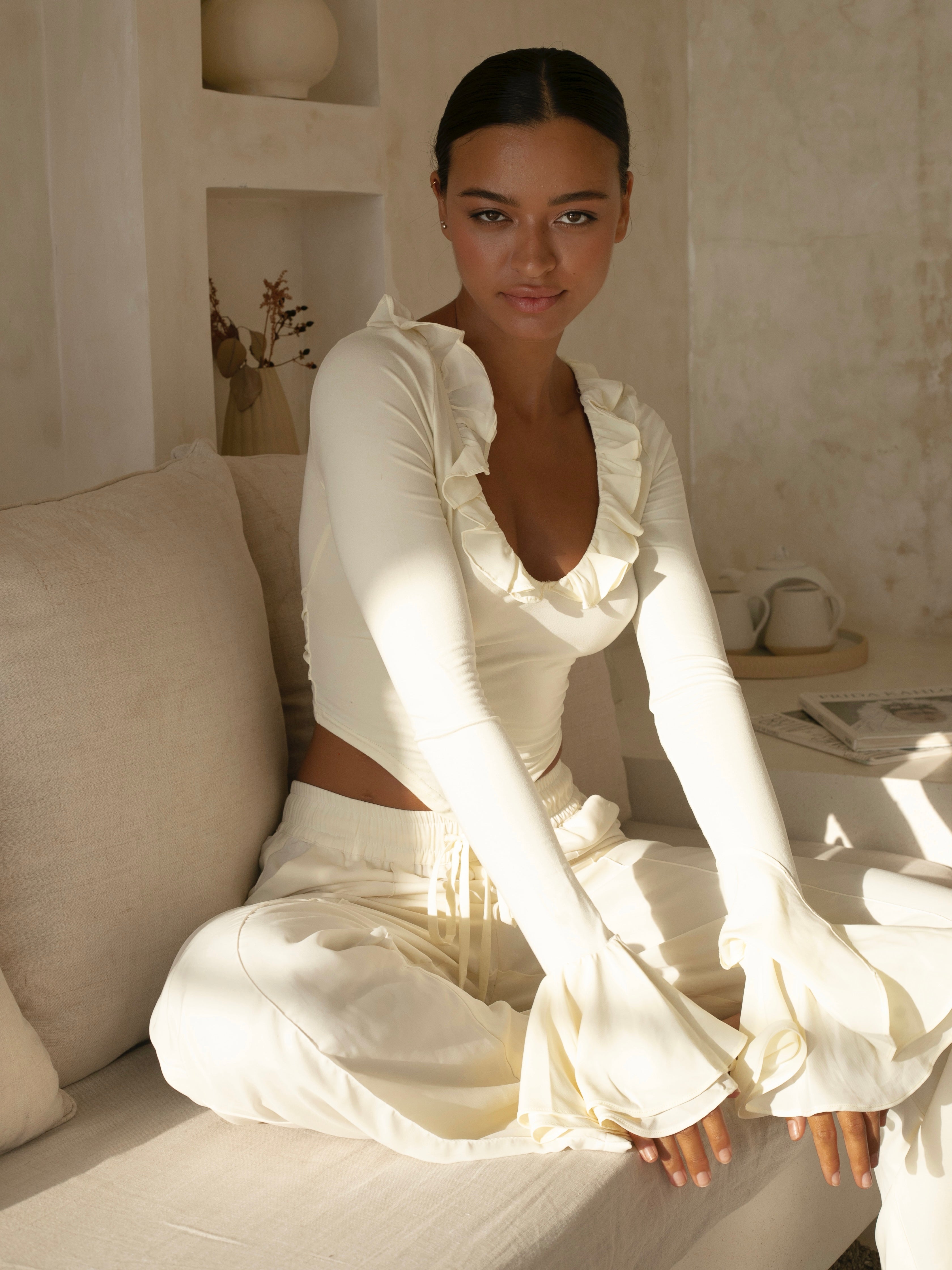 Soraya Ruffle Top – Feminine Flow