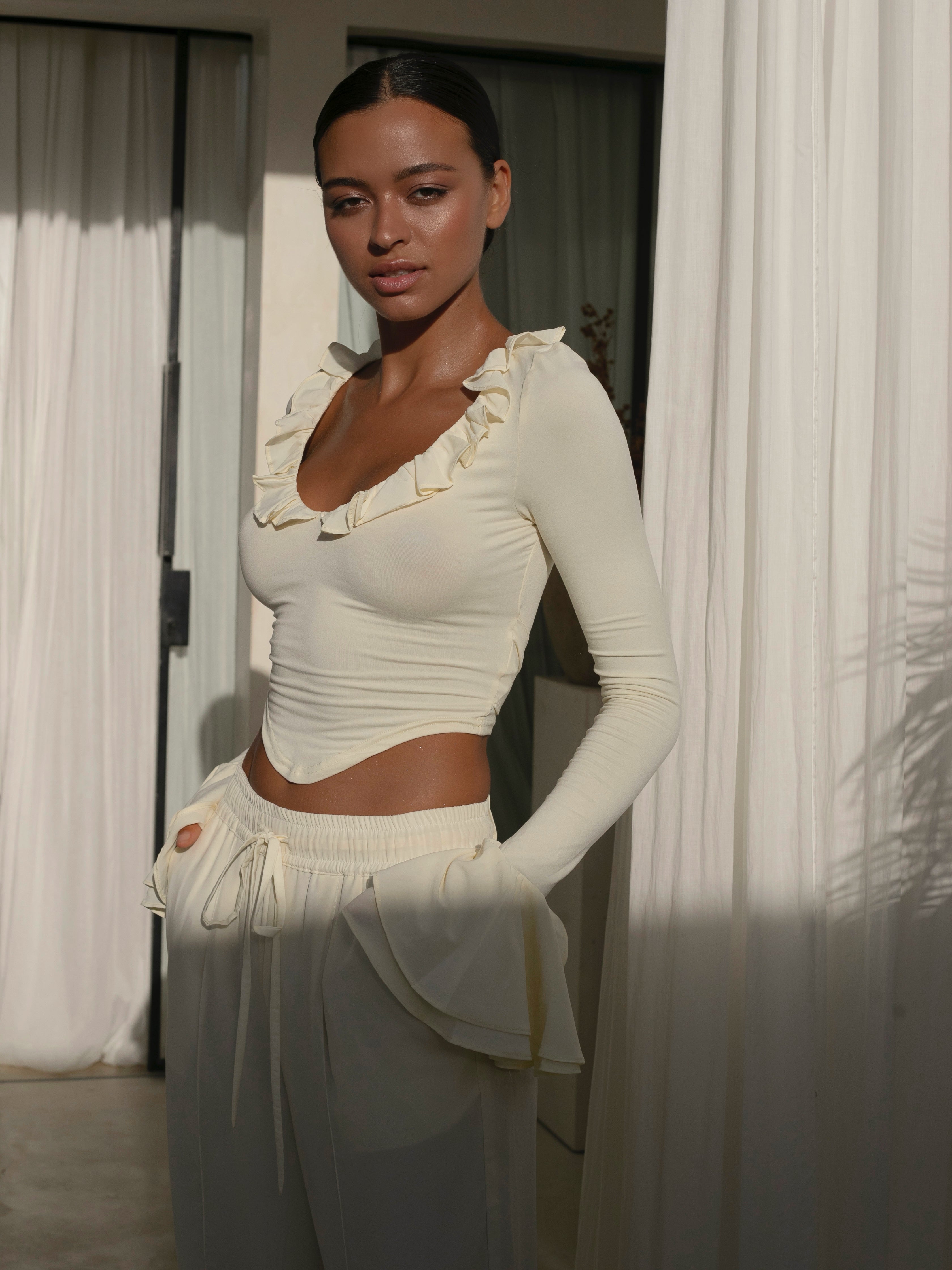 Soraya Ruffle Top – Feminine Flow