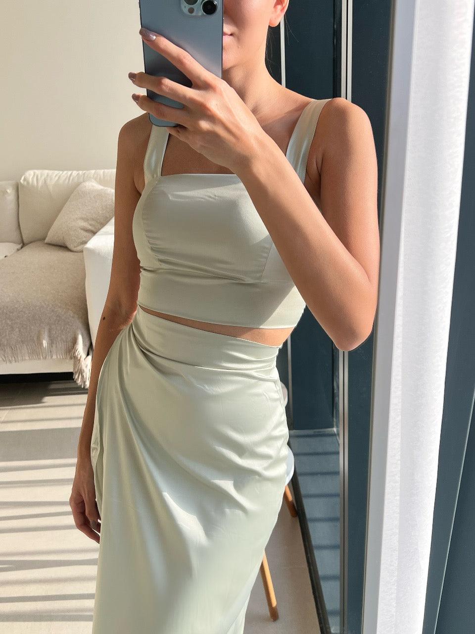 Mira Wrap Skirt – Sleek Simplicity