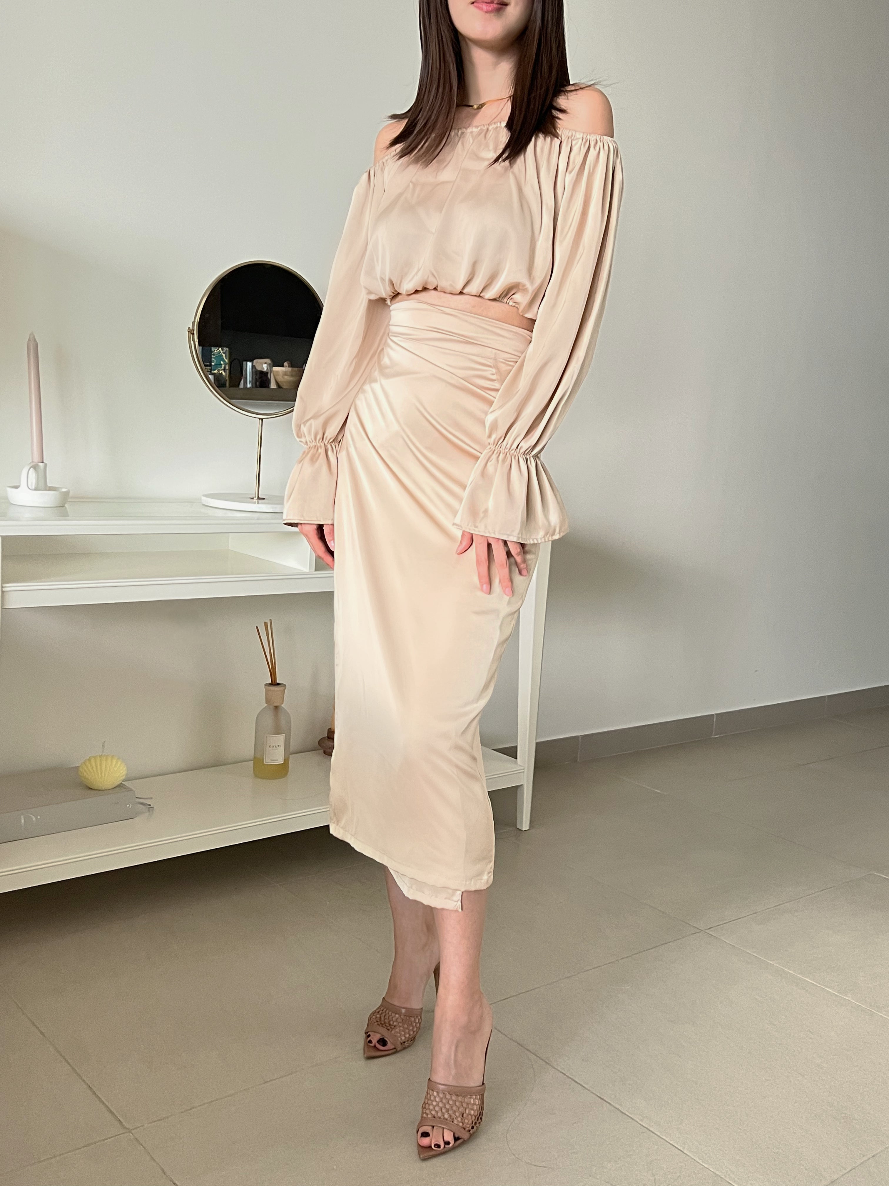 Mira Wrap Skirt – Sleek Simplicity