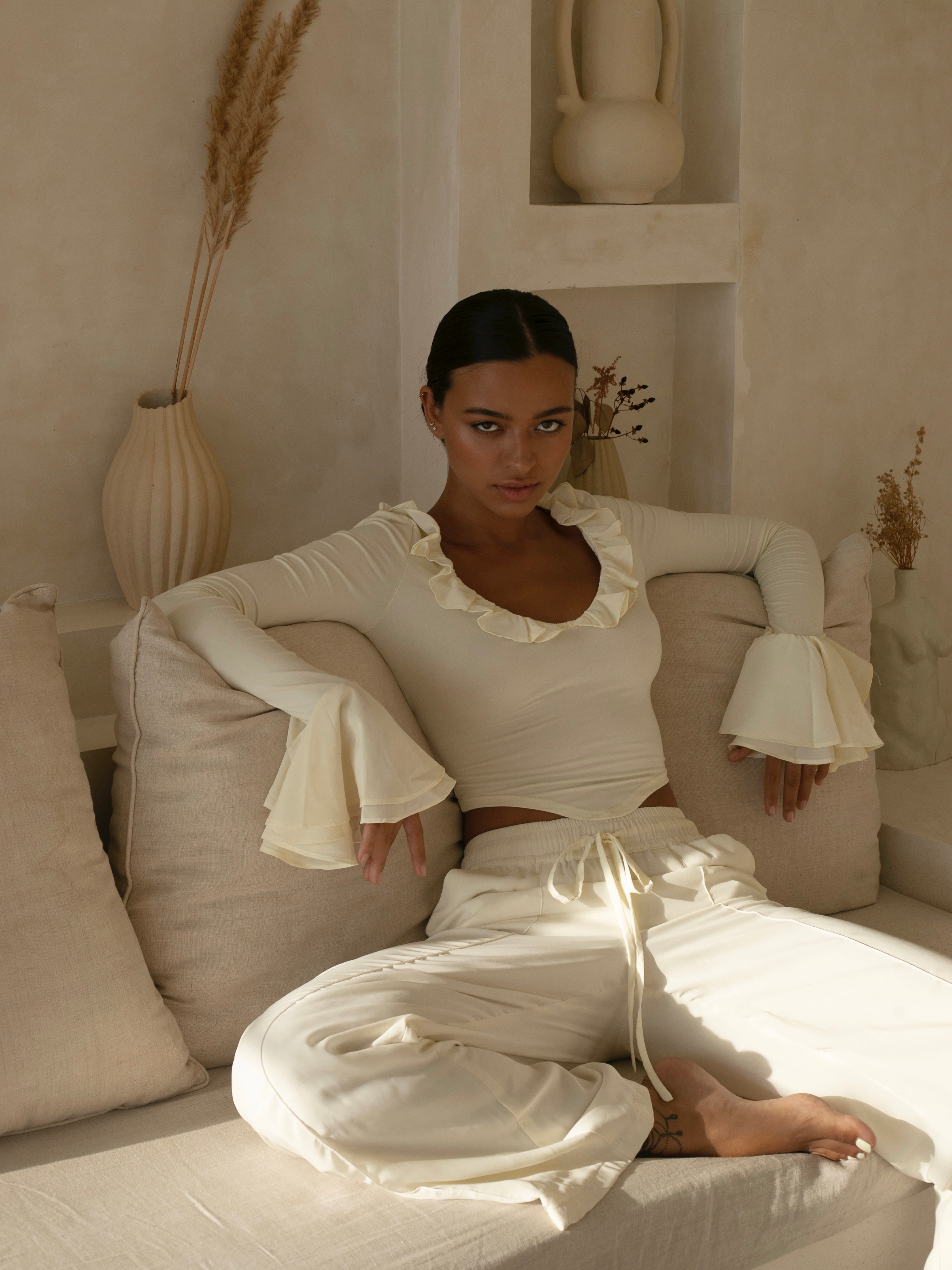 Soraya Ruffle Top – Feminine Flow