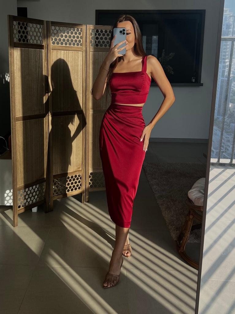 Mira Wrap Skirt – Sleek Simplicity