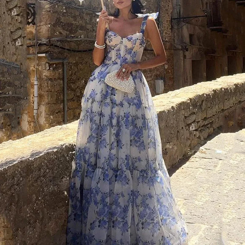 BELLACORDA LACE GOWN – BLUE WHIMSY