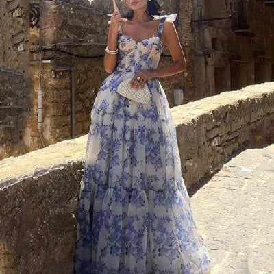 BELLACORDA LACE GOWN – BLUE WHIMSY
