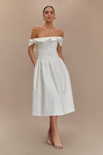 Amara Sol Midi – Pure White Grace