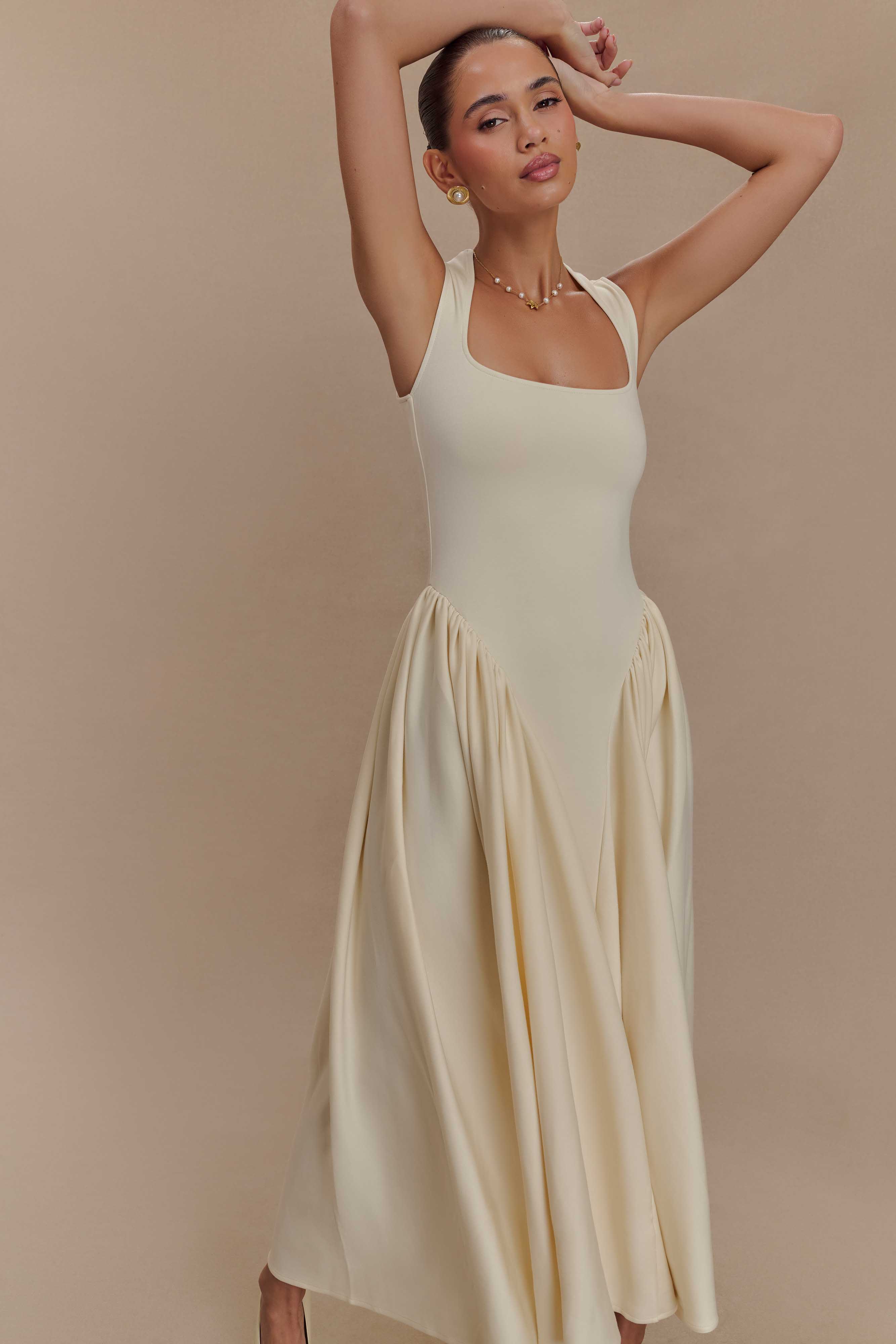 SABRINA MIDI DRESS – TIMELESS POISE