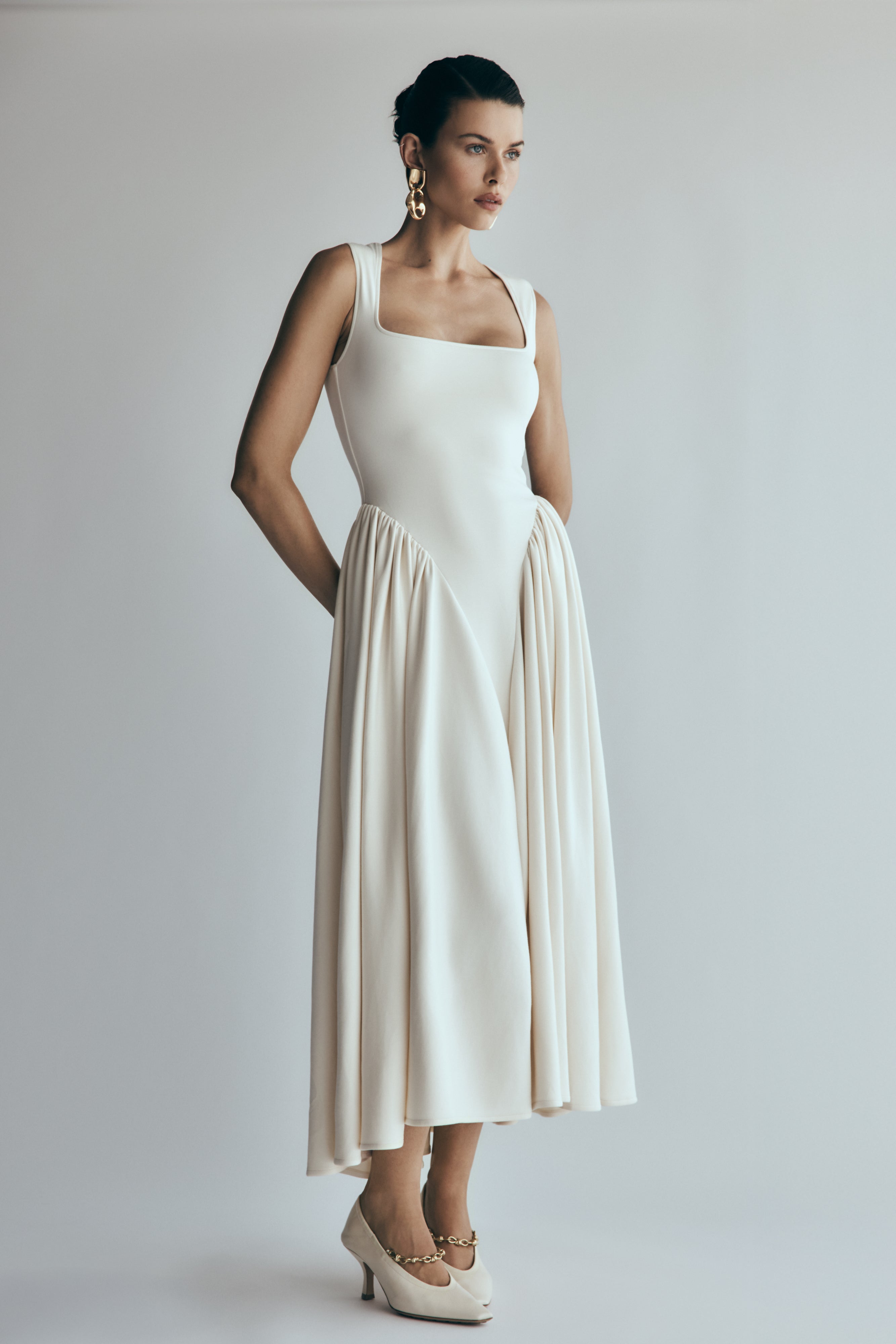 SABRINA MIDI DRESS – TIMELESS POISE