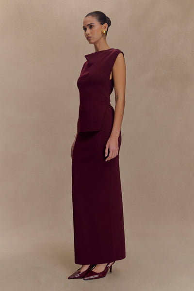 Francisca Knit Top – Merlot Ease