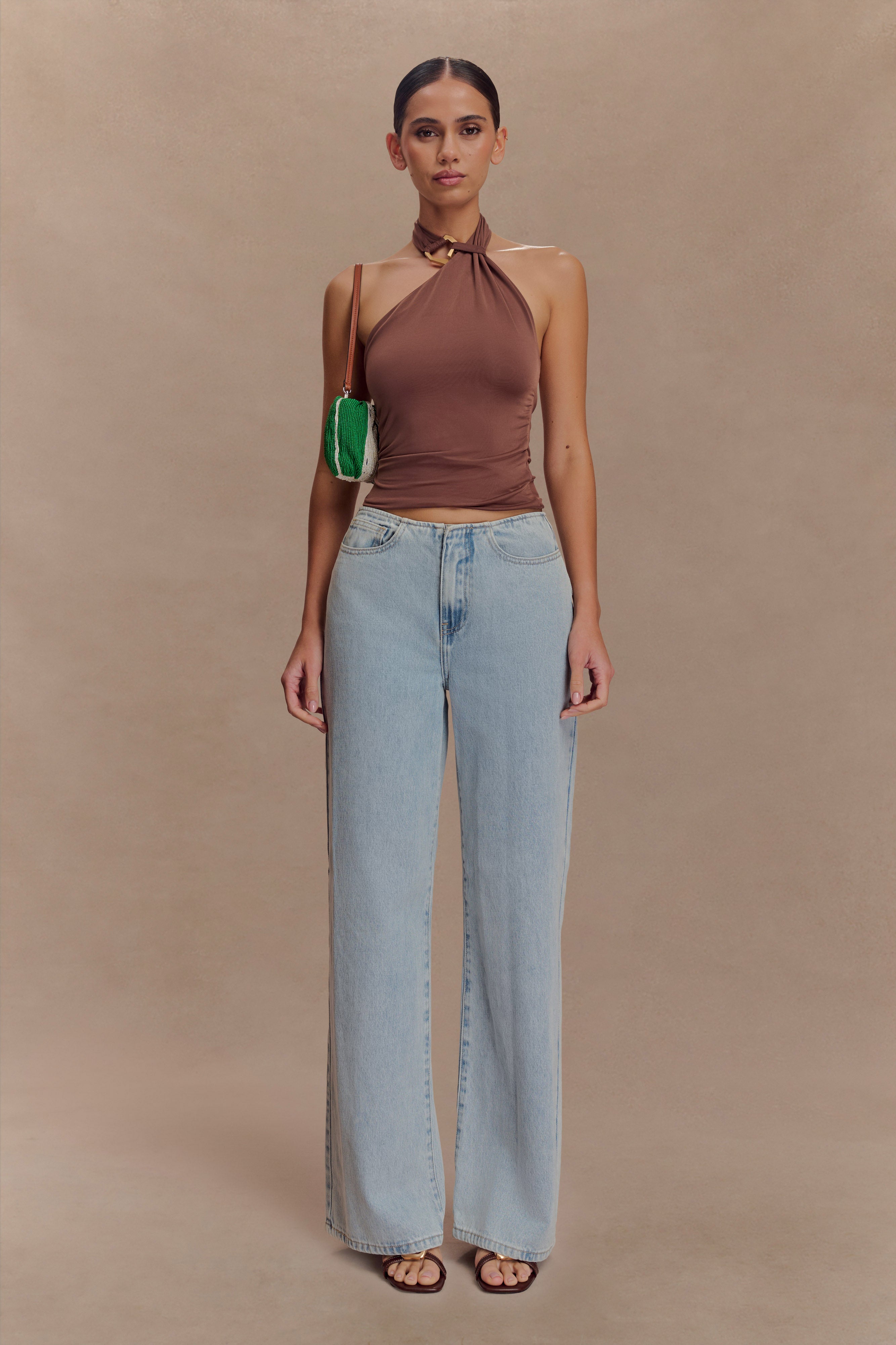 Mariposa Halter Top – Bold Silk