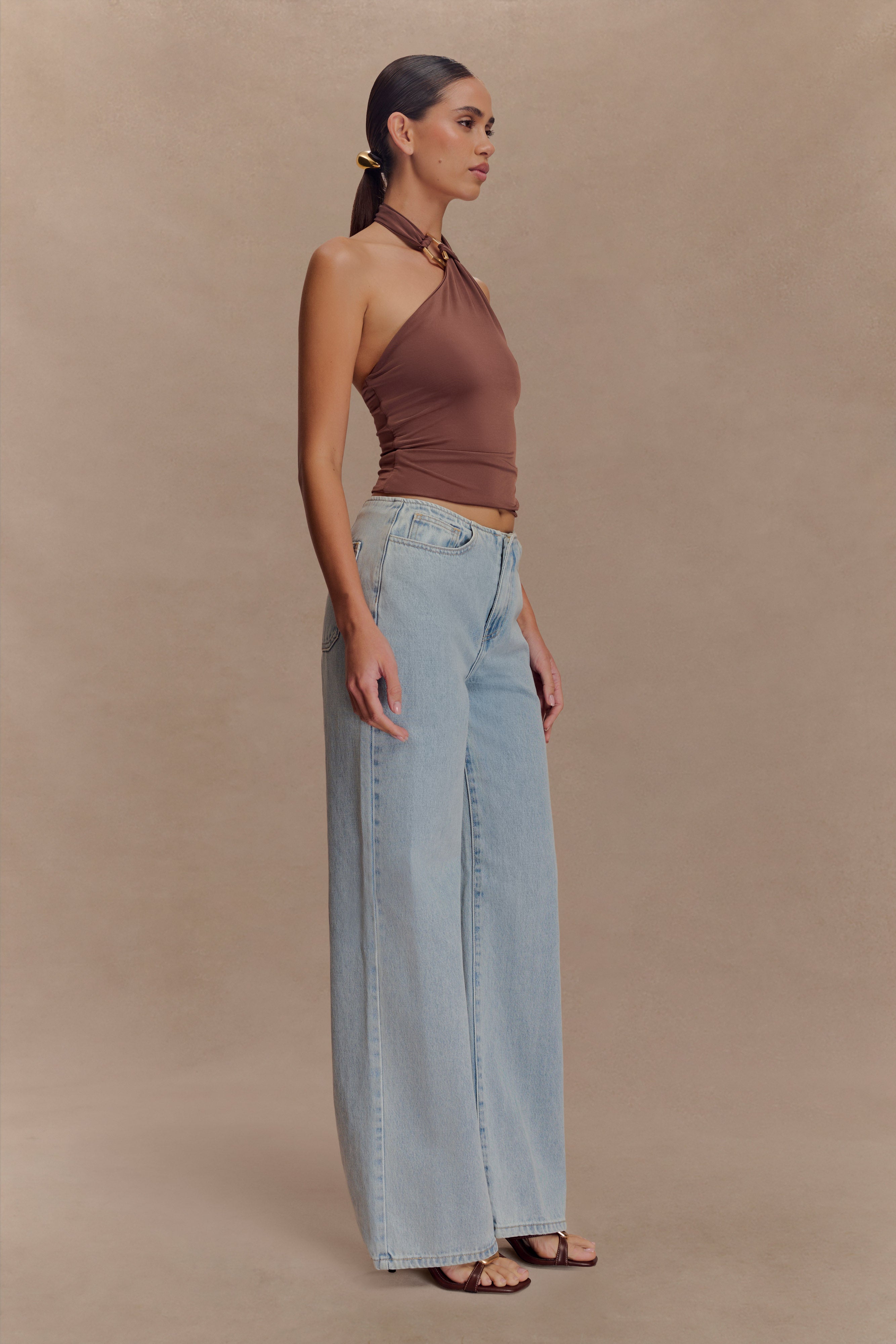 Mariposa Halter Top – Bold Silk