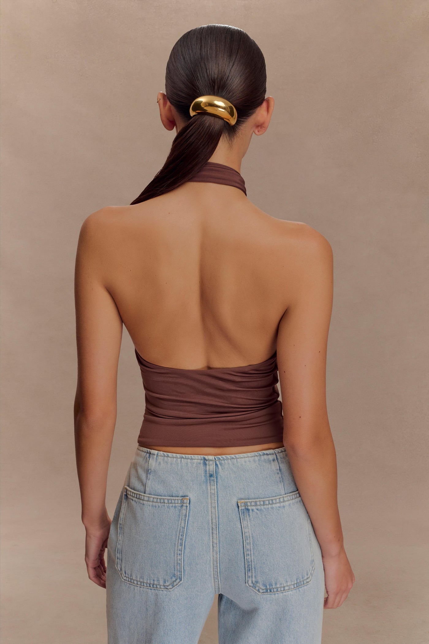 Mariposa Halter Top – Bold Silk