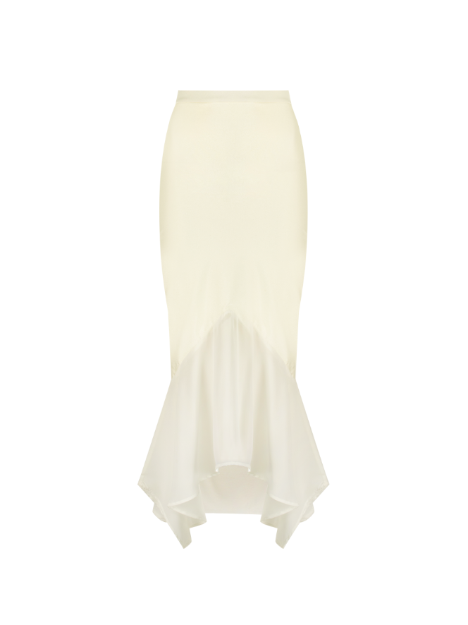 Elira Midi Skirt – Sheer Softness