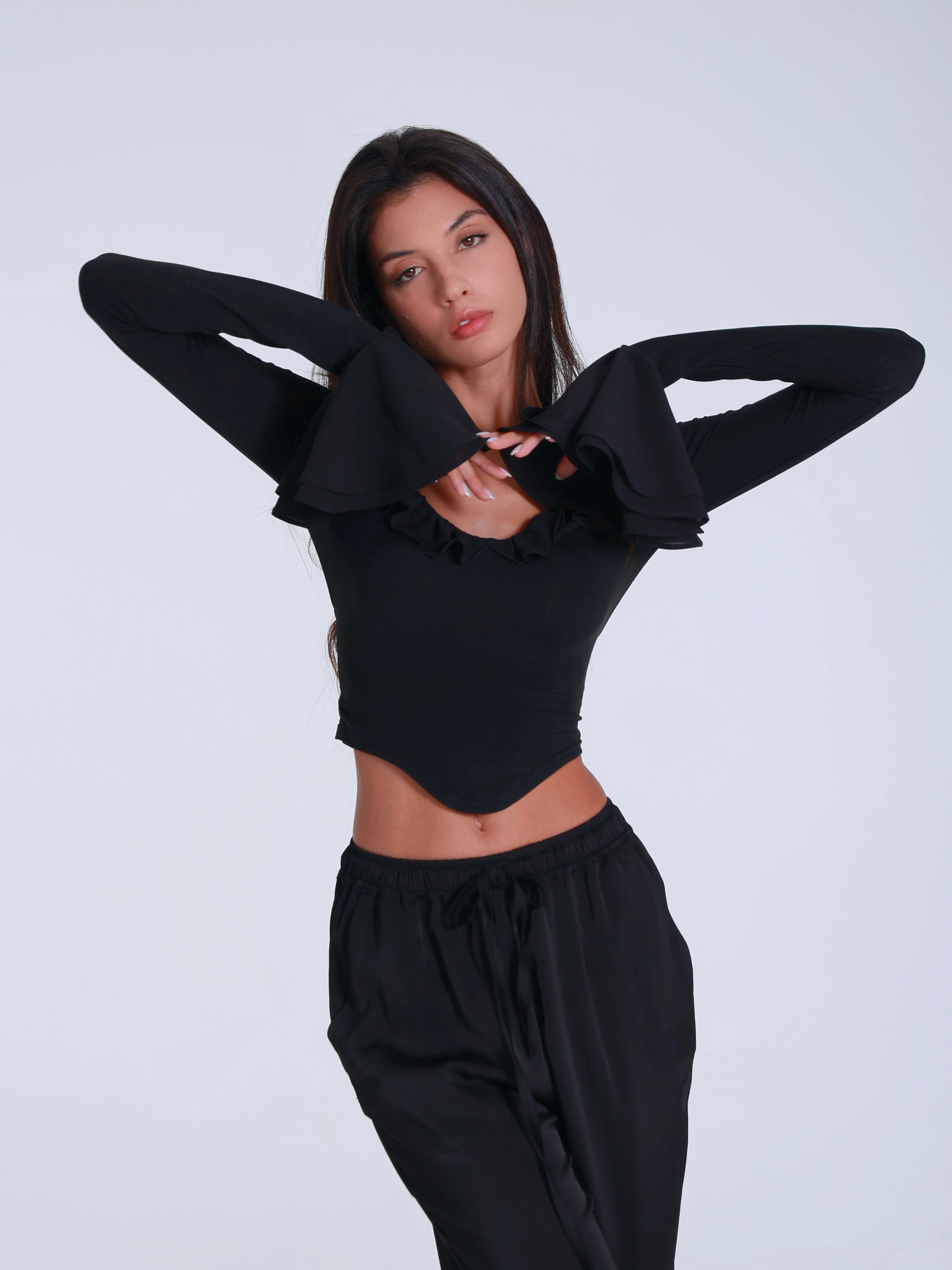 Soraya Ruffle Top – Feminine Flow