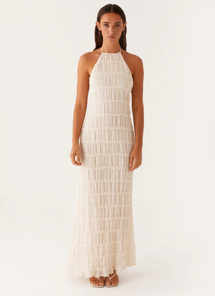 SOLENYA HALTER DRESS – RADIANT SIMPLICITY
