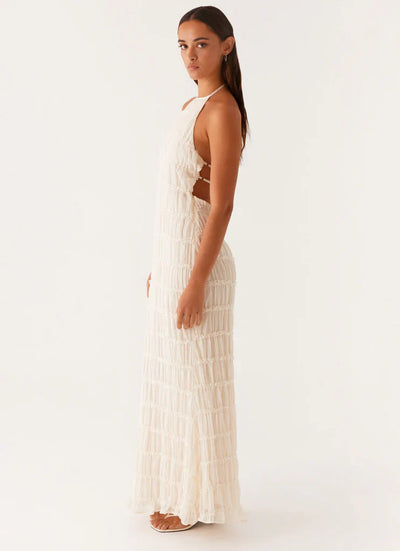 SOLENYA HALTER DRESS – RADIANT SIMPLICITY