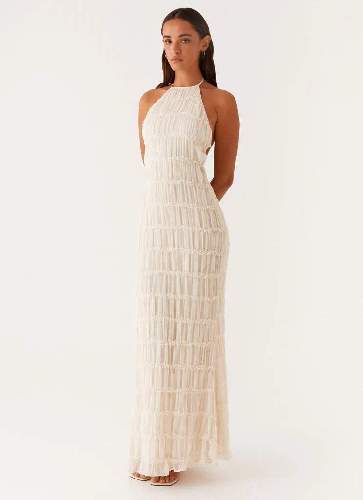 SOLENYA HALTER DRESS – RADIANT SIMPLICITY