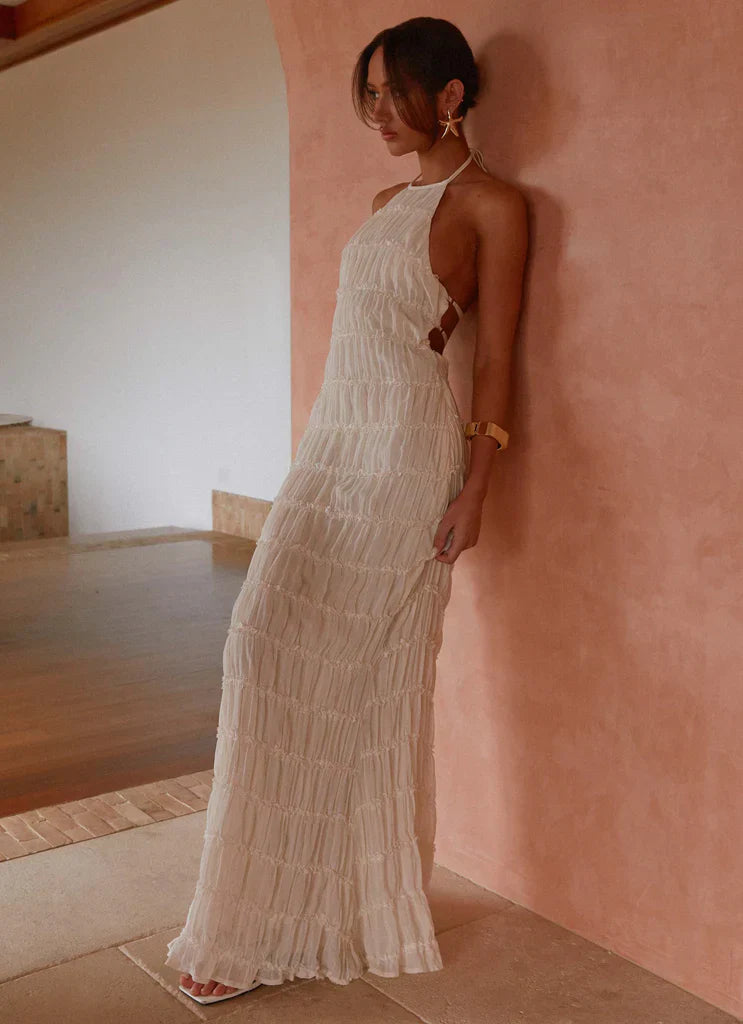 SOLENYA HALTER DRESS – RADIANT SIMPLICITY