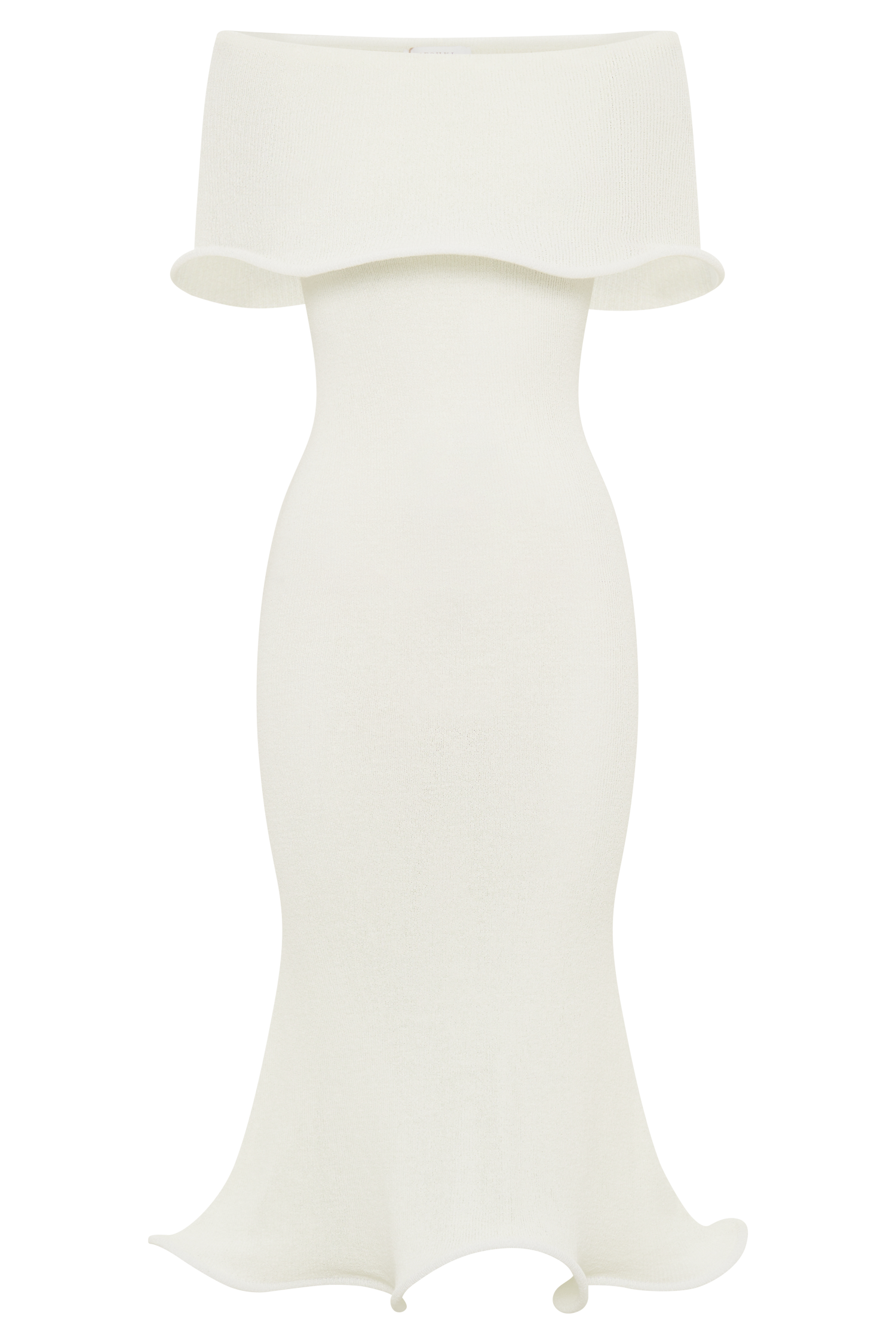 Seraphina Knit Midi – Ivory Wave