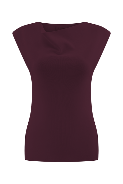 Francisca Knit Top – Merlot Ease
