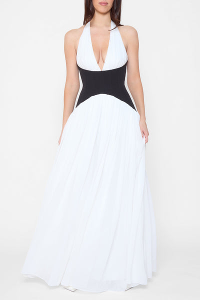 HARLOWE CONTRAST CORSET DRESS – MODERN MUSE