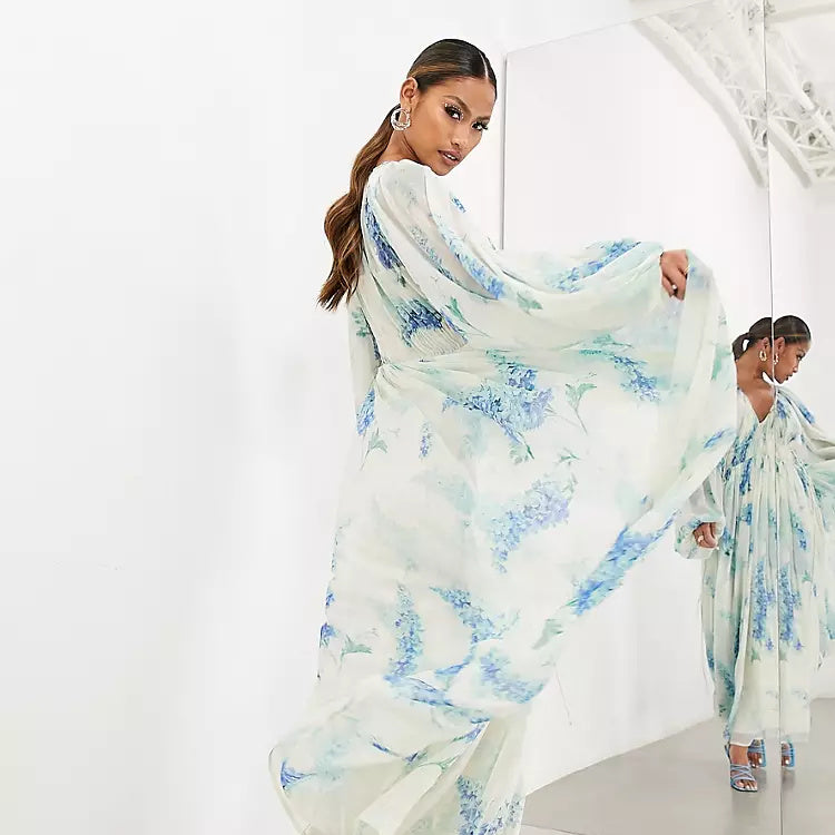 AZALEA BLOOM DRESS – SOFT SKY