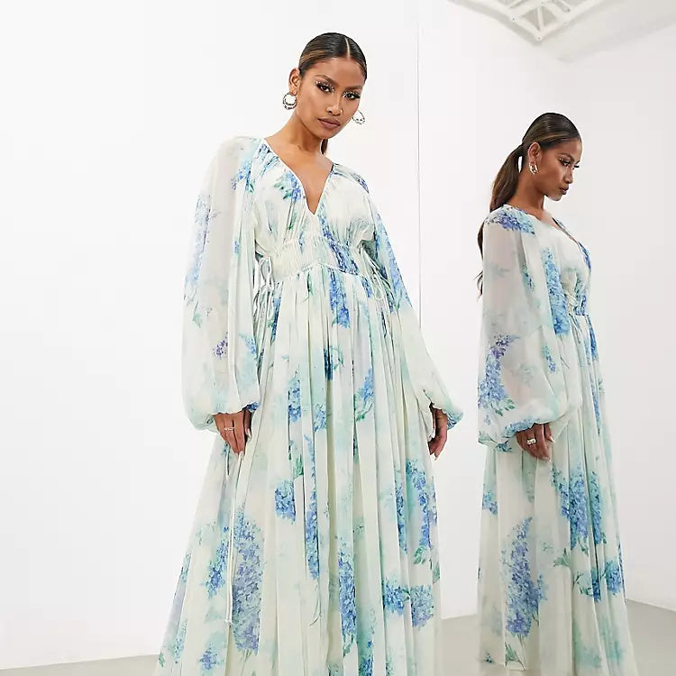 AZALEA BLOOM DRESS – SOFT SKY