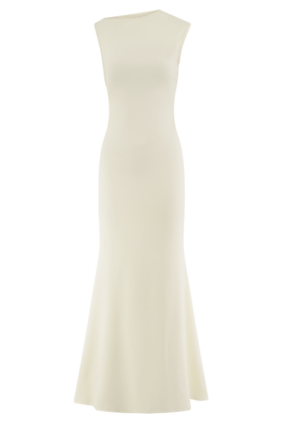 Neriah Cut-Out Gown – Ivory Flame