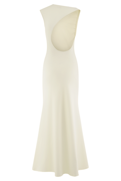 Neriah Cut-Out Gown – Ivory Flame