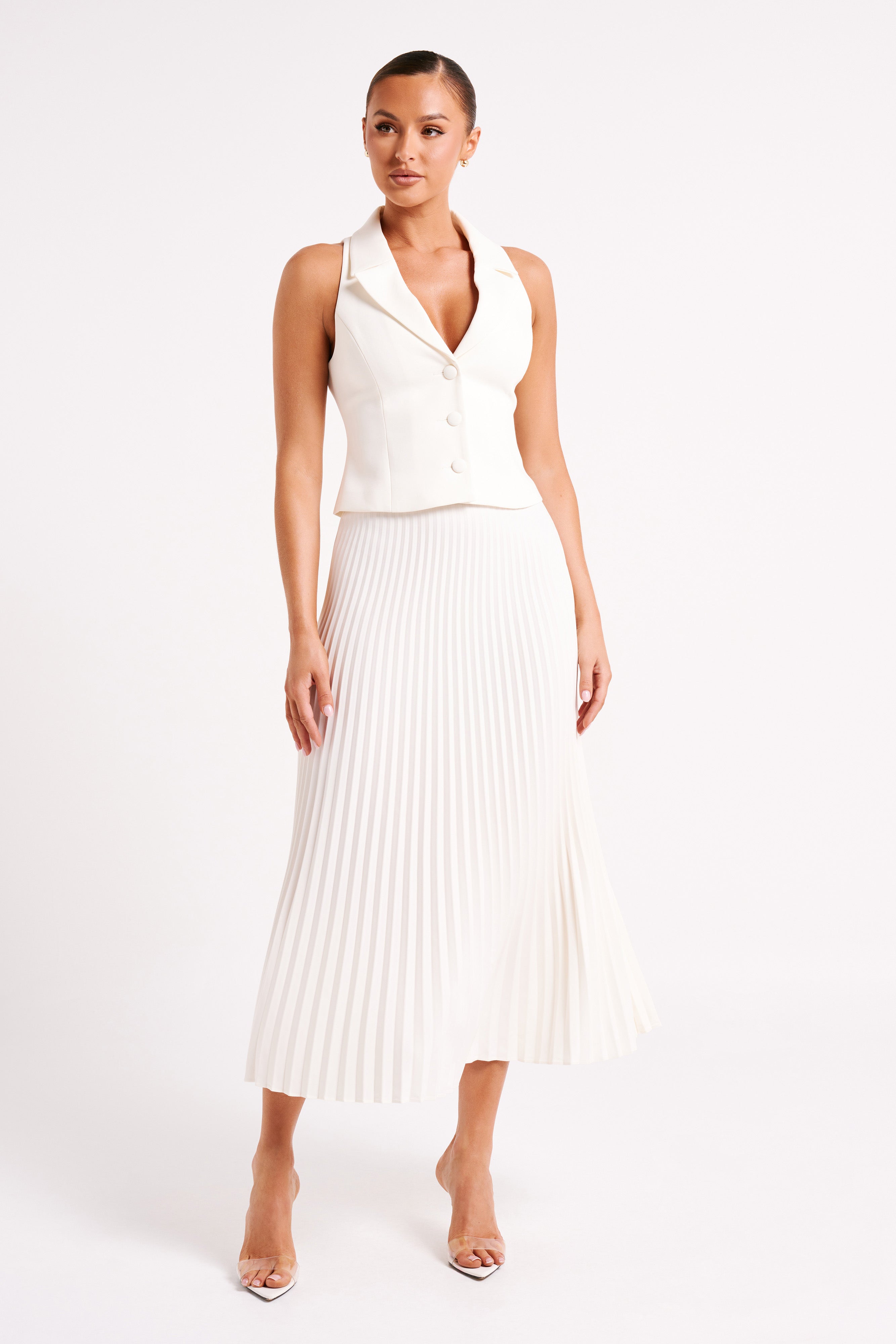 Twyla Pleated Skirt – Sculpted Flow