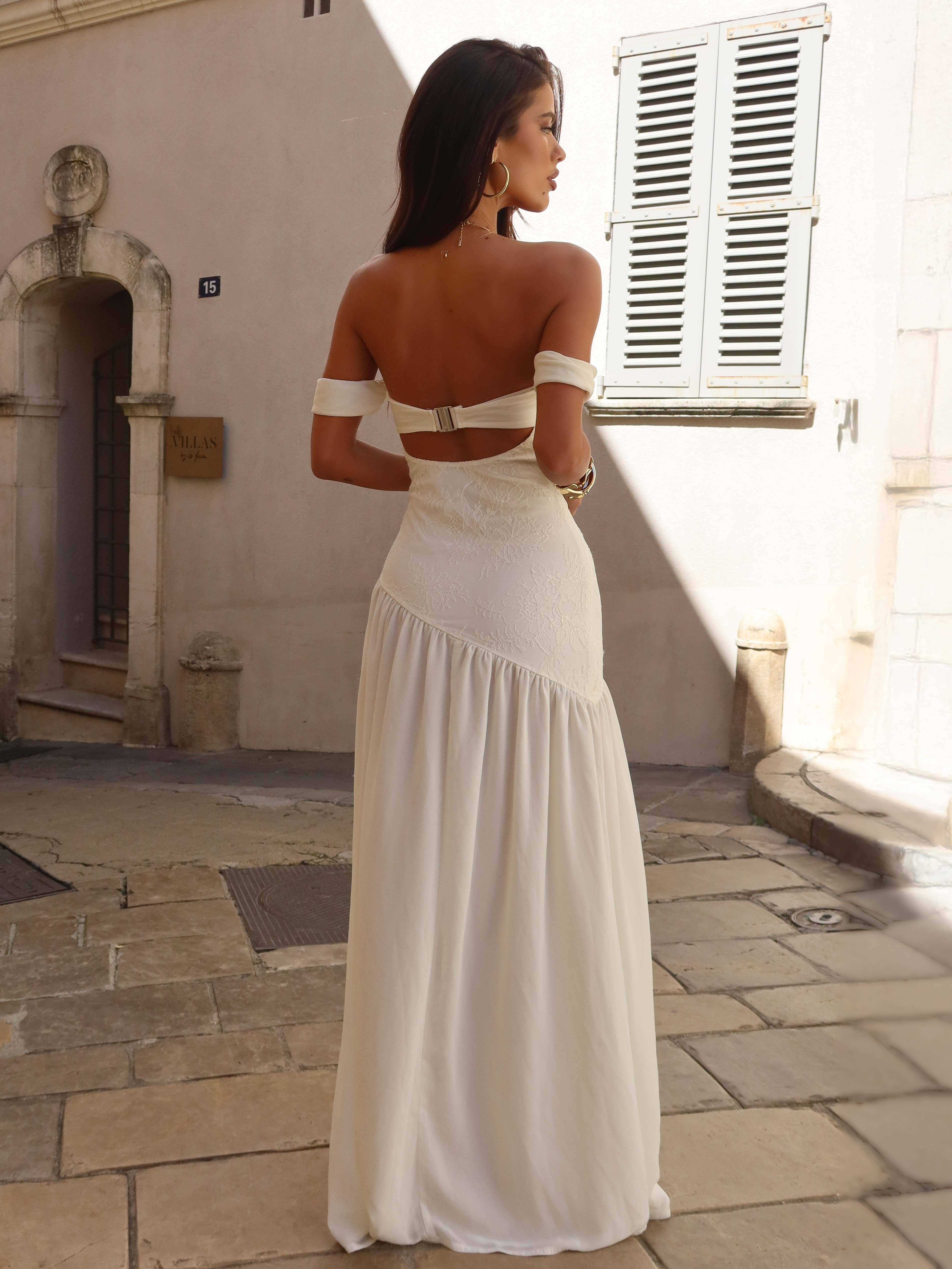 AURELIA OFF-SHOULDER DRESS – SUN-KISSED ELEGANCE