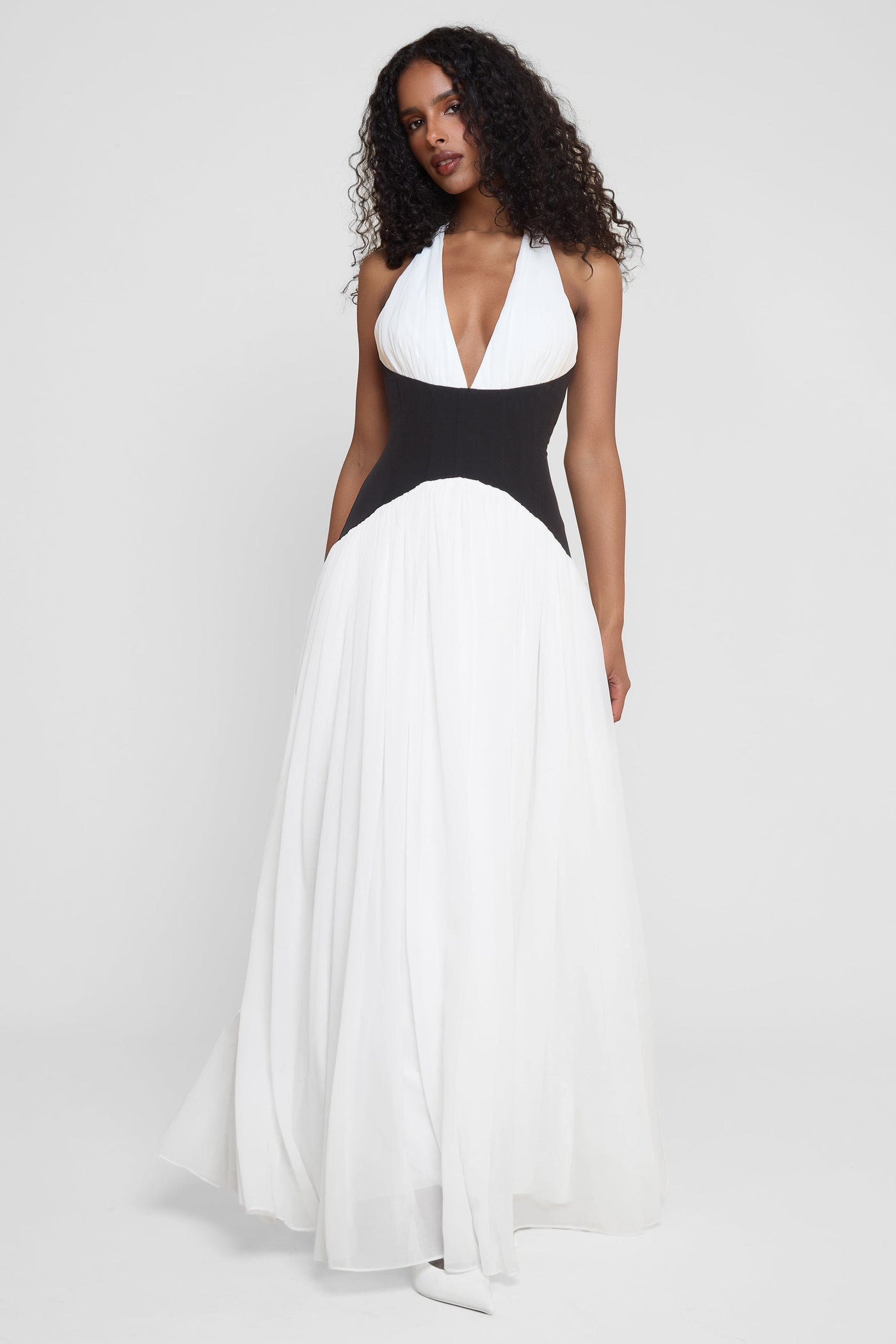 HARLOWE CONTRAST CORSET DRESS – MODERN MUSE
