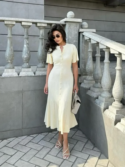 GOLDEN GRACE DRESS – Radiant Elegance