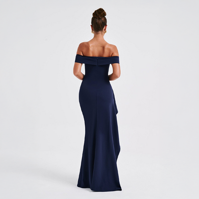 LIVA CONTRAST DRESS – STRIKING ELEGANCE