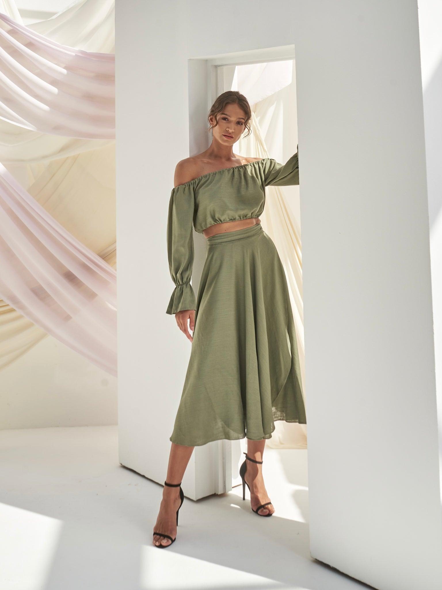 Lina Linen Set – Soft Summer Glow