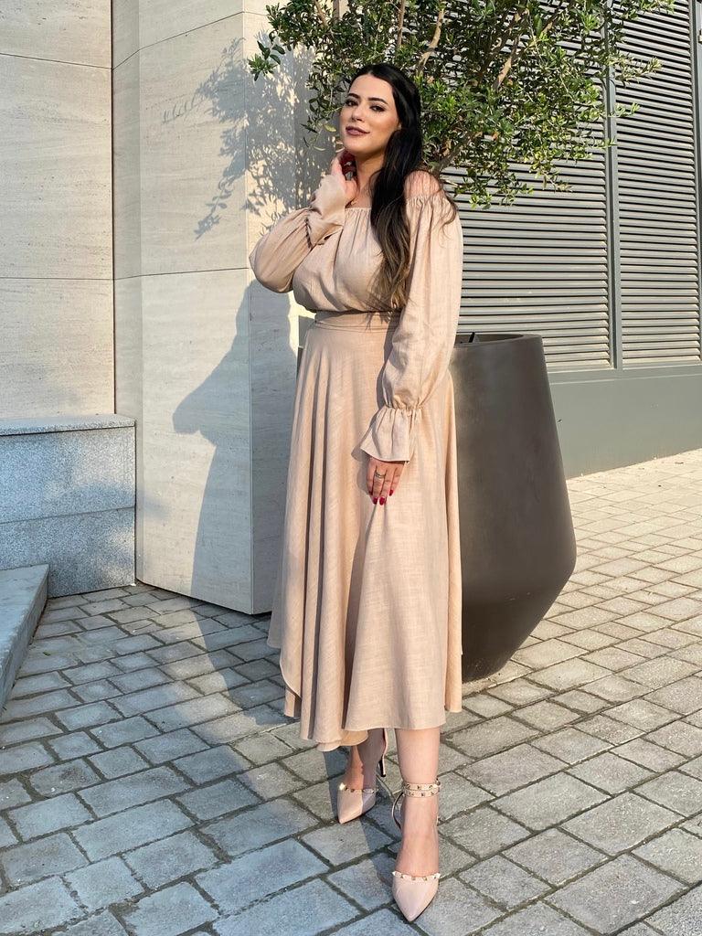 Lina Linen Set – Soft Summer Glow