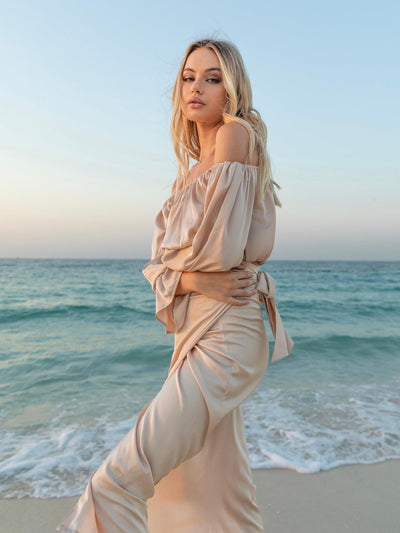 Mira Wrap Skirt – Sleek Simplicity